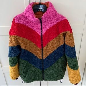 Farm Rio Mixed Macaw Puffer Jacket